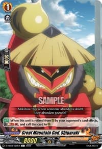 Great Mountain God, Shigaraki - D-TB03: Shaman King - Cardfight Vanguard card