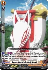 Great Mountain God, Imari - D-TB03: Shaman King - Cardfight Vanguard card