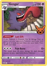 Gengar (2021 Copyright Date) - Trick or Trade BOOster Bundle - Pokemon card