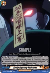 Equip Fighting Talisman - D-TB03: Shaman King - Cardfight Vanguard card