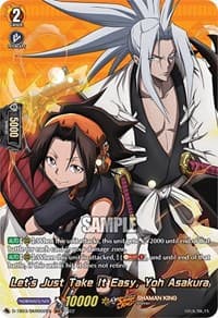 Let's Just Take It Easy, Yoh Asakura (SKR) - D-TB03: Shaman King - Cardfight Vanguard card