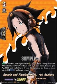 Supple and Flexible Mana, Yoh Asakura (SKR) - D-TB03: Shaman King - Cardfight Vanguard card