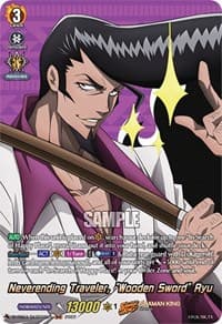 Neverending Traveler, "Wooden Sword" Ryu (SKR) - D-TB03: Shaman King - Cardfight Vanguard card