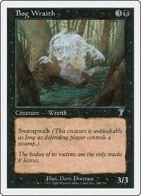 Bog Wraith - 7th Edition - Magic: The Gathering card