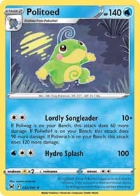 Politoed - SWSH11: Lost Origin - Pokemon card