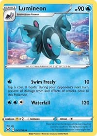 Lumineon - SWSH11: Lost Origin - Pokemon card