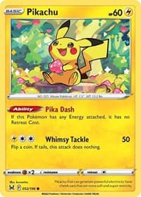 Pikachu - SWSH11: Lost Origin - Pokemon card
