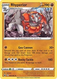 Rhyperior - SWSH11: Lost Origin - Pokemon card