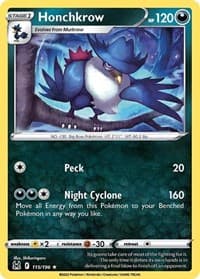 Honchkrow - SWSH11: Lost Origin - Pokemon card