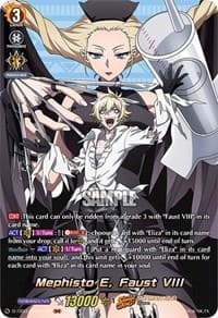 Mephisto E, Faust VIII (SKR) - D-TB03: Shaman King - Cardfight Vanguard card