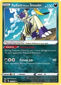 Radiant Hisuian Sneasler - SWSH11: Lost Origin - Pokemon card