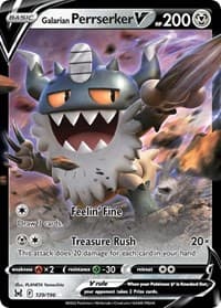 Galarian Perrserker V - SWSH11: Lost Origin - Pokemon card