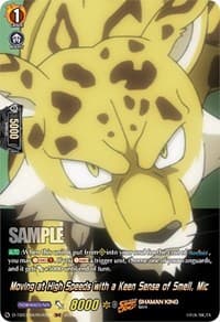 Moving at High Speeds with a Keen Sense of Smell, Mic (SKR) - D-TB03: Shaman King - Cardfight Vanguard card