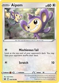 Aipom - SWSH11: Lost Origin - Pokemon card
