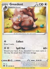 Greedent - SWSH11: Lost Origin - Pokemon card