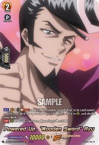 Powered Up, "Wooden Sword" Ryu (SKR) - D-TB03: Shaman King - Cardfight Vanguard card