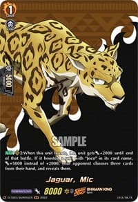 Jaguar, Mic (SKR) - D-TB03: Shaman King - Cardfight Vanguard card