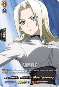 X-Laws, Meene Montgomery (SKR) - D-TB03: Shaman King - Cardfight Vanguard card