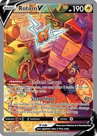 Rotom V (Alternate Full Art) - SWSH11: Lost Origin - Pokemon card