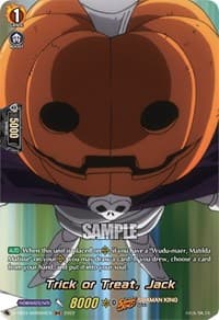 Trick or Treat, Jack (SKR) - D-TB03: Shaman King - Cardfight Vanguard card