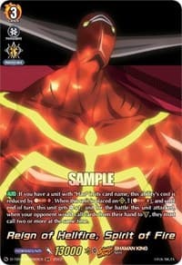 Reign of Hellfire, Spirit of Fire (SKR) - D-TB03: Shaman King - Cardfight Vanguard card