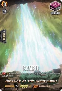 Blessing of the Great Spirit (SKR) - D-TB03: Shaman King - Cardfight Vanguard card