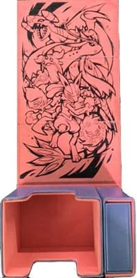 The Champion's Force Deck Box with Magnetic Dice Tray (Lapis Blue) - ManaMoon Deck Boxes - Deck Boxes card
