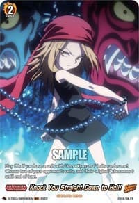 Knock You Straight Down to Hell! (SKR) - D-TB03: Shaman King - Cardfight Vanguard card