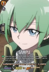 Judgment and Death Penalty, Lyserg (SKR) - D-TB03: Shaman King - Cardfight Vanguard card