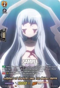 Judgment of Absolute Laws, Iron Maiden Jeanne (SKR) - D-TB03: Shaman King - Cardfight Vanguard card