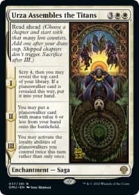 Urza Assembles the Titans - Prerelease Cards - Magic: The Gathering card