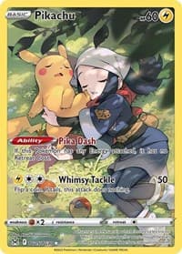 Pikachu - SWSH11: Lost Origin Trainer Gallery - Pokemon card