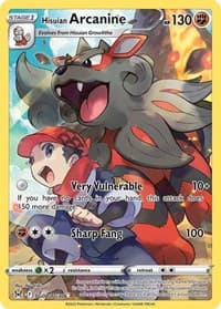Hisuian Arcanine - SWSH11: Lost Origin Trainer Gallery - Pokemon card