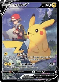 Pikachu V - SWSH11: Lost Origin Trainer Gallery - Pokemon card