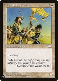 Benalish Infantry - The List Reprints - Magic: The Gathering card