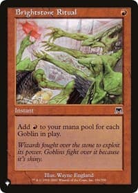 Brightstone Ritual - The List Reprints - Magic: The Gathering card