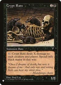Crypt Rats - The List Reprints - Magic: The Gathering card