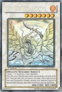 Black Rose Dragon (Ghost Rare) - Crossroads of Chaos - YuGiOh card