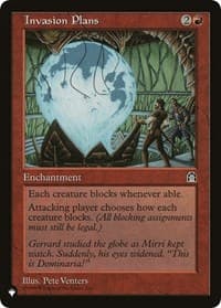 Invasion Plans - The List Reprints - Magic: The Gathering card