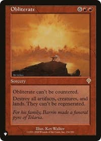 Obliterate - The List Reprints - Magic: The Gathering card