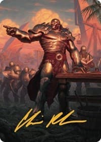 Karn, Living Legacy Art Card (1/81) (Gold-Stamped Signature) - Art Series: Dominaria United - Magic: The Gathering card