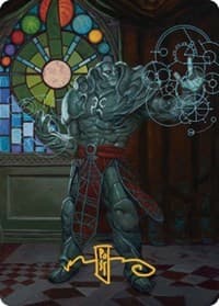 Karn, Living Legacy Art Card (2/81) (Gold-Stamped Signature) - Art Series: Dominaria United - Magic: The Gathering card