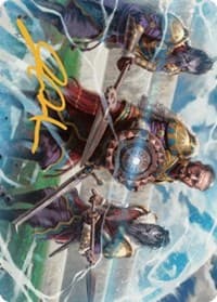 Argivian Phalanx Art Card (Gold-Stamped Signature) - Art Series: Dominaria United - Magic: The Gathering card