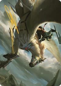 Cleaving Skyrider Art Card (Gold-Stamped Signature) - Art Series: Dominaria United - Magic: The Gathering card