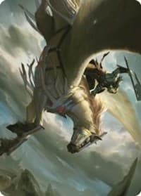 Cleaving Skyrider Art Card - Art Series: Dominaria United - Magic: The Gathering card