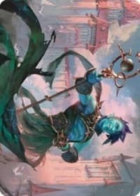 Haughty Djinn Art Card - Art Series: Dominaria United - Magic: The Gathering card