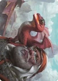 Dragon Whelp Art Card - Art Series: Dominaria United - Magic: The Gathering card