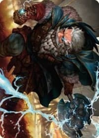 Electrostatic Infantry Art Card - Art Series: Dominaria United - Magic: The Gathering card