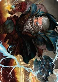 Electrostatic Infantry Art Card (Gold-Stamped Signature) - Art Series: Dominaria United - Magic: The Gathering card