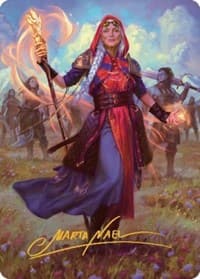 Jaya, Fiery Negotiator Art Card (34/81) (Gold-Stamped Signature) - Art Series: Dominaria United - Magic: The Gathering card